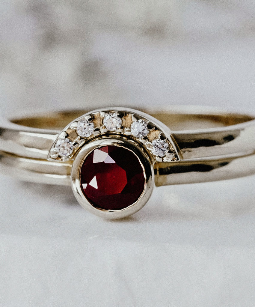 Buy PERSEPHONE and HADES Silver Ring With Garnet Online in India - Etsy
